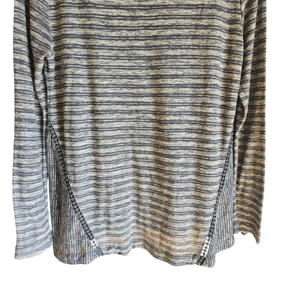 Soft Surroundings Women's Shirt Striped Scoop Neck Blue Size Small - Picture 8 of 8